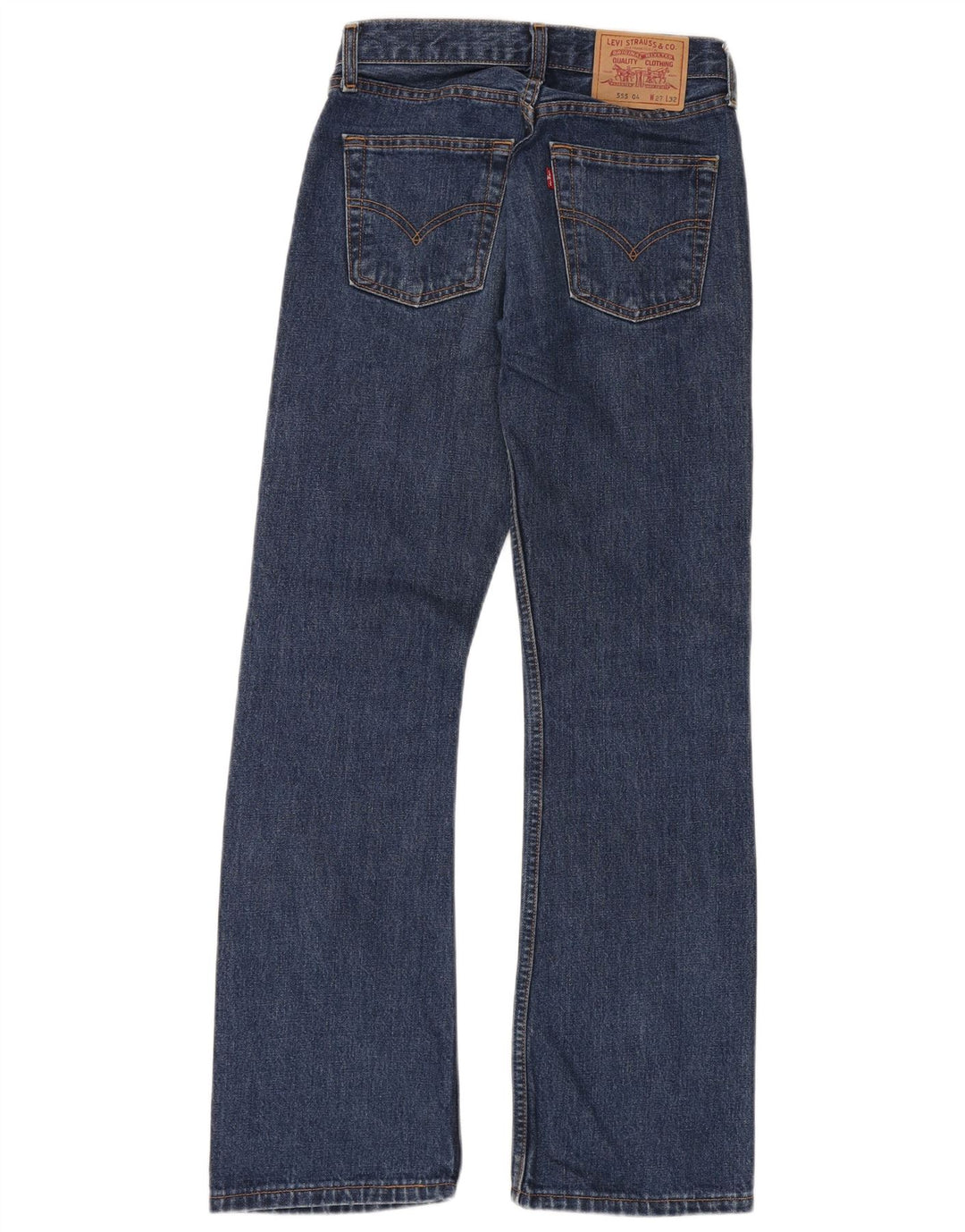 Мужские прямые джинсы свободного кроя Levi's 555 W27 L32 темно-синие, хлопок