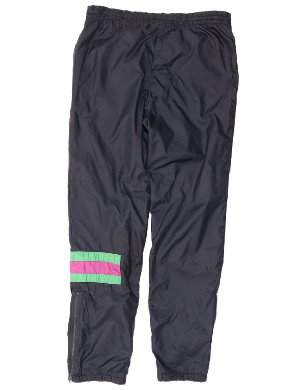 Fila Mens Tracksuit Trousers Joggers IT 48 Medium Navy Blue Colourblock