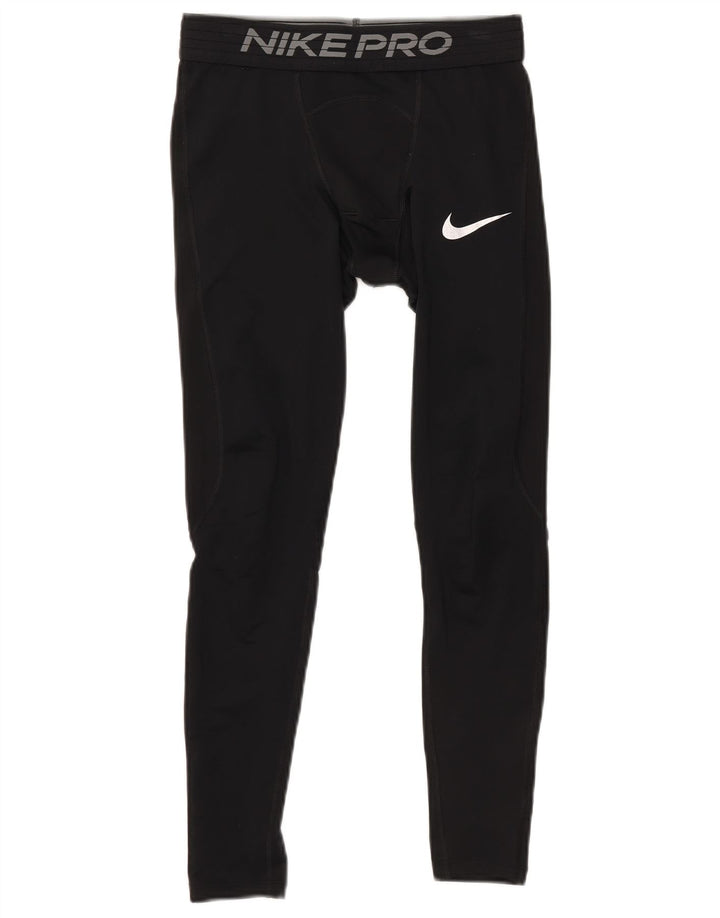 Мужские леггинсы с рисунком Nike Dri Fit, маленькие черные