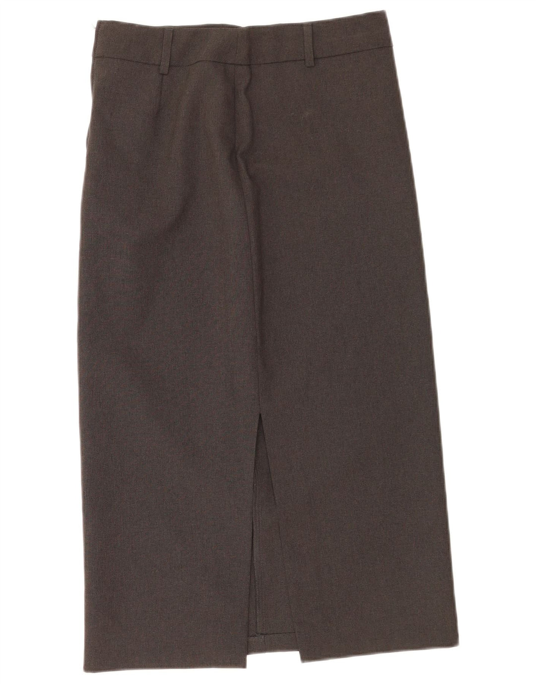 Benetton Женская прямая юбка миди IT 40 Small W26 Серый полиэстер