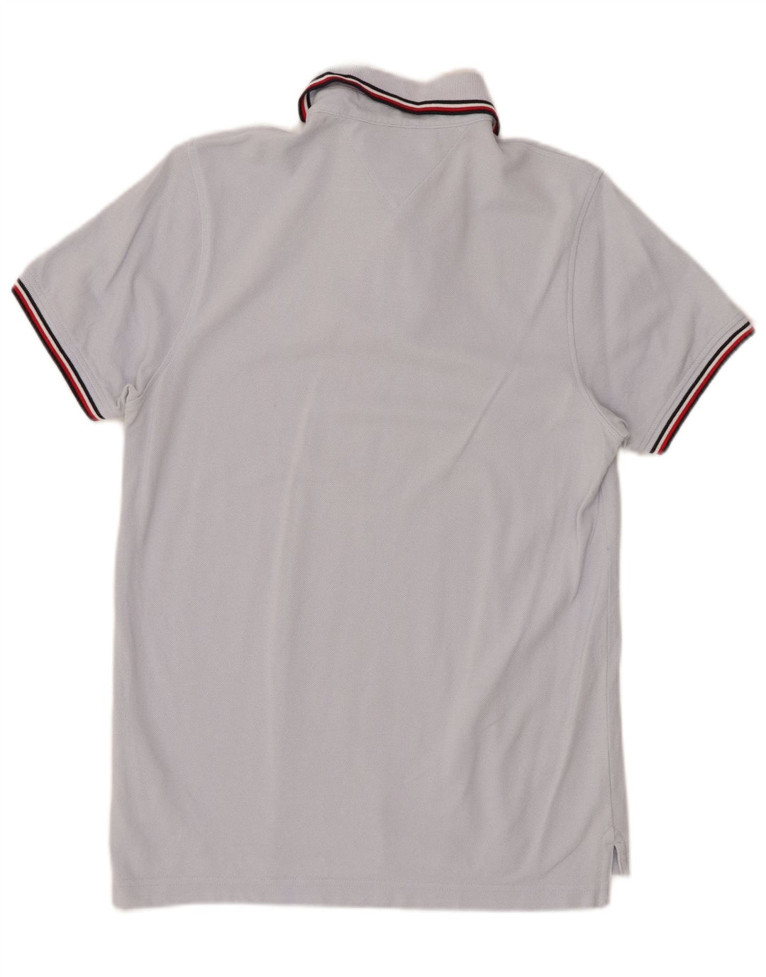 TOMMY HILFIGER Мужская рубашка-поло приталенного кроя, маленький синий хлопок