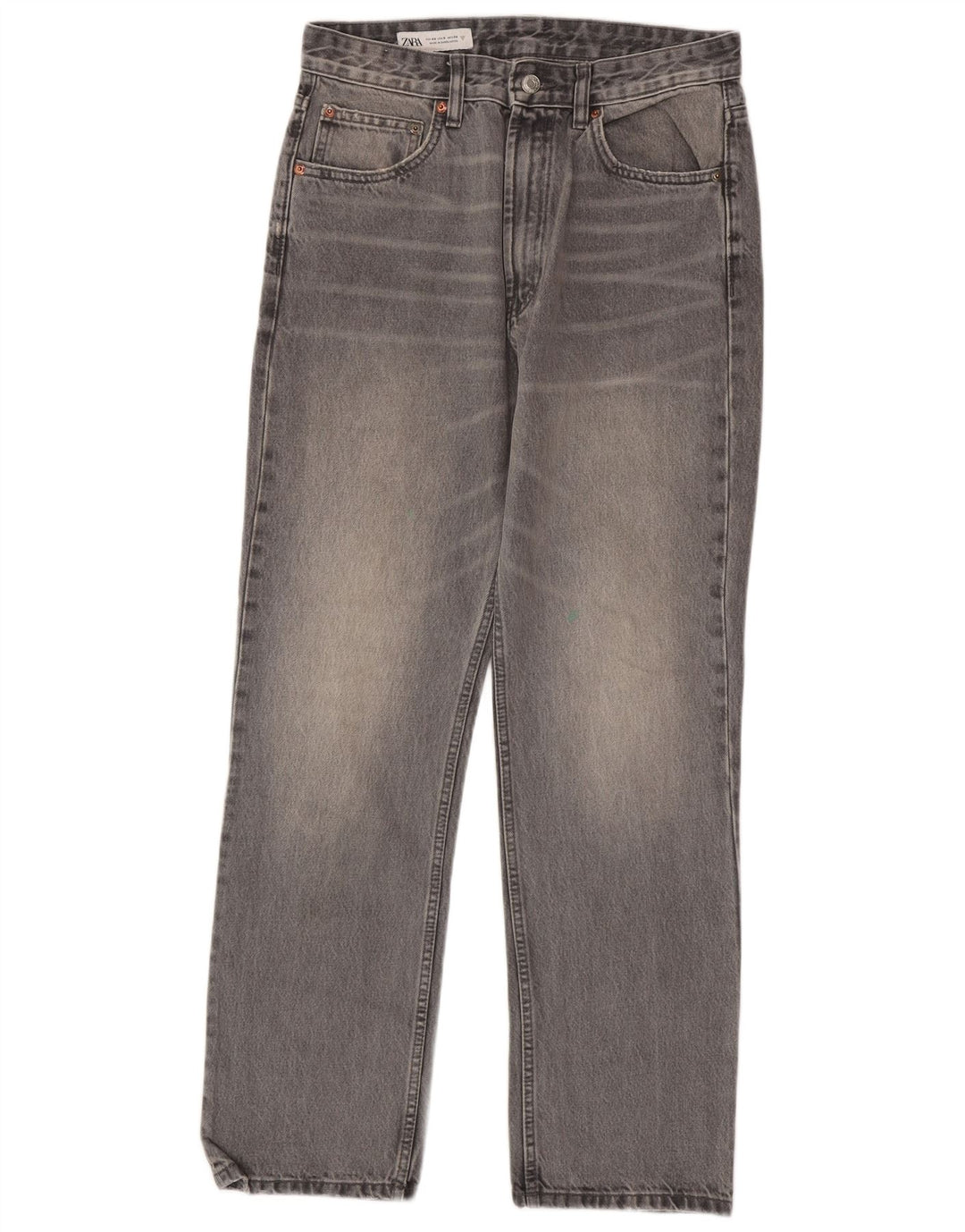 Женские прямые джинсы Zara EU 40 Medium W30 L29 Серые