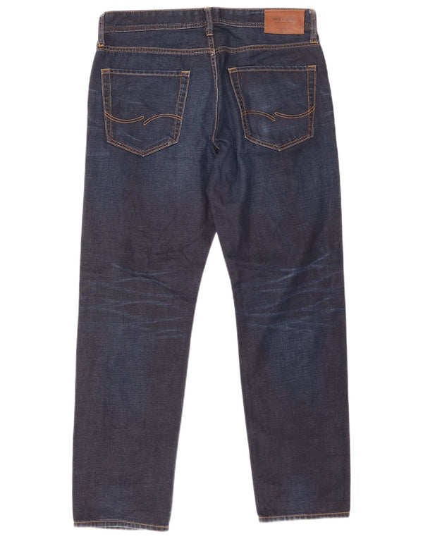 Мужские прямые джинсы Jack & Jones Mike Comfort Fit W34 L30 темно-синие