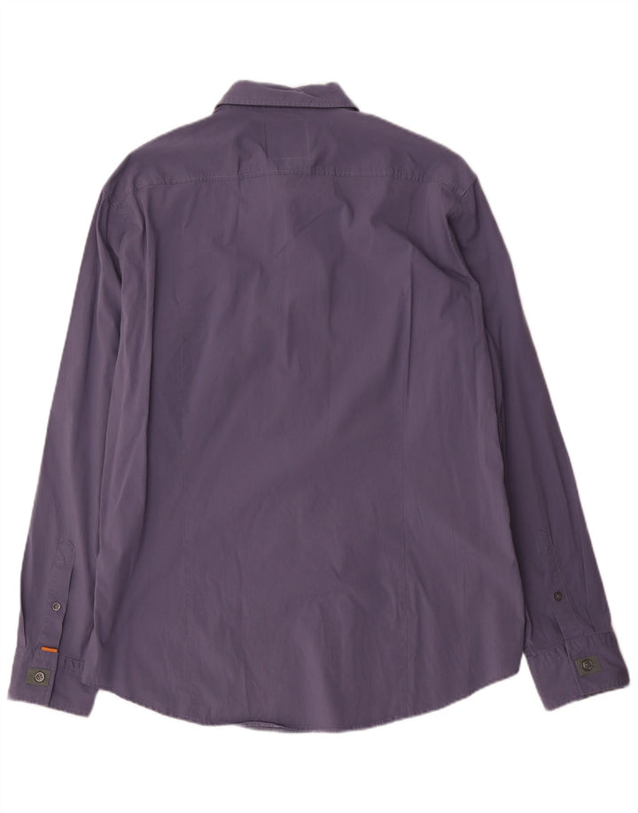 Мужская рубашка Hugo Boss 2XL, синяя, хлопок