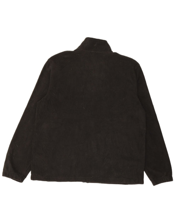 Мужская флисовая куртка STARTER UK 42/44, большая, черная, полиэстер