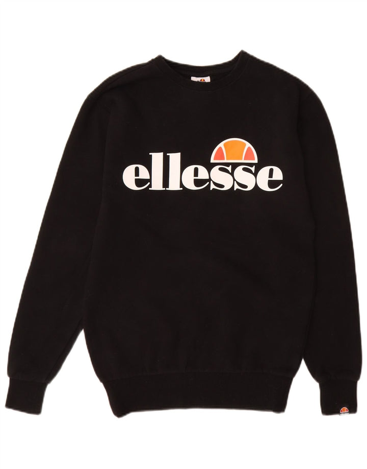 Мужской свитшот с рисунком Ellesse XS, черный хлопок