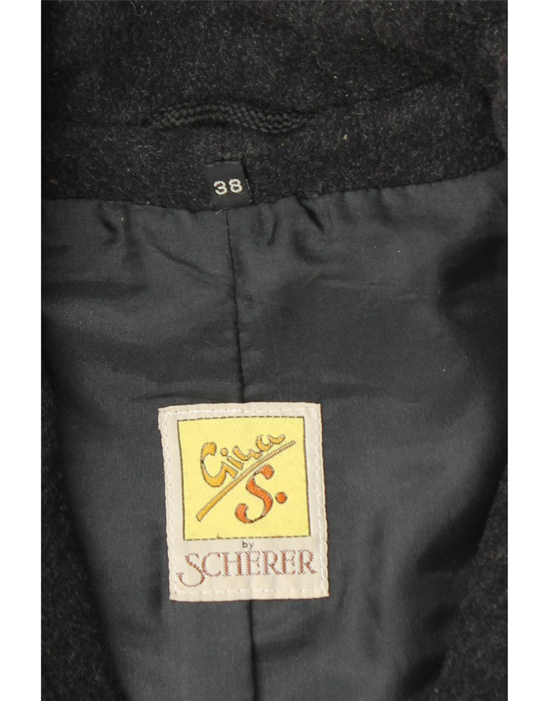 SCHERER Женская парка оверсайз с капюшоном EU 38 Средний Серый Шерсть