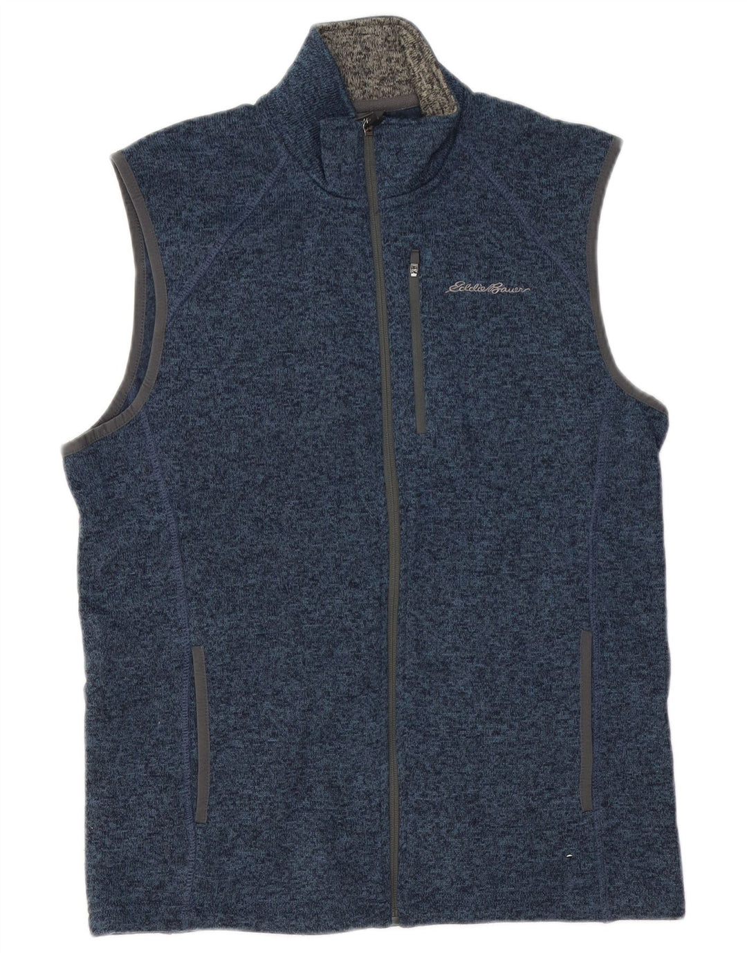 EDDIE BAUER Мужской спортивный костюм без рукавов, верхняя куртка, средний синий в крапинку