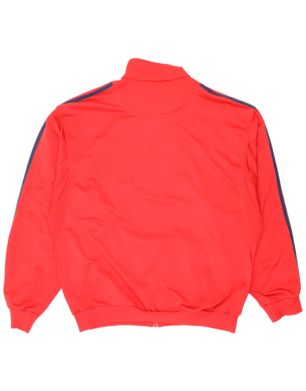 Мужская спортивная куртка Adidas UK 44/46, большой красный полиэстер