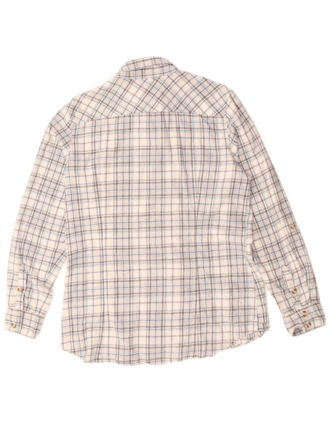 Женская рубашка EDDIE BAUER UK 16, большая серая клетка, хлопок