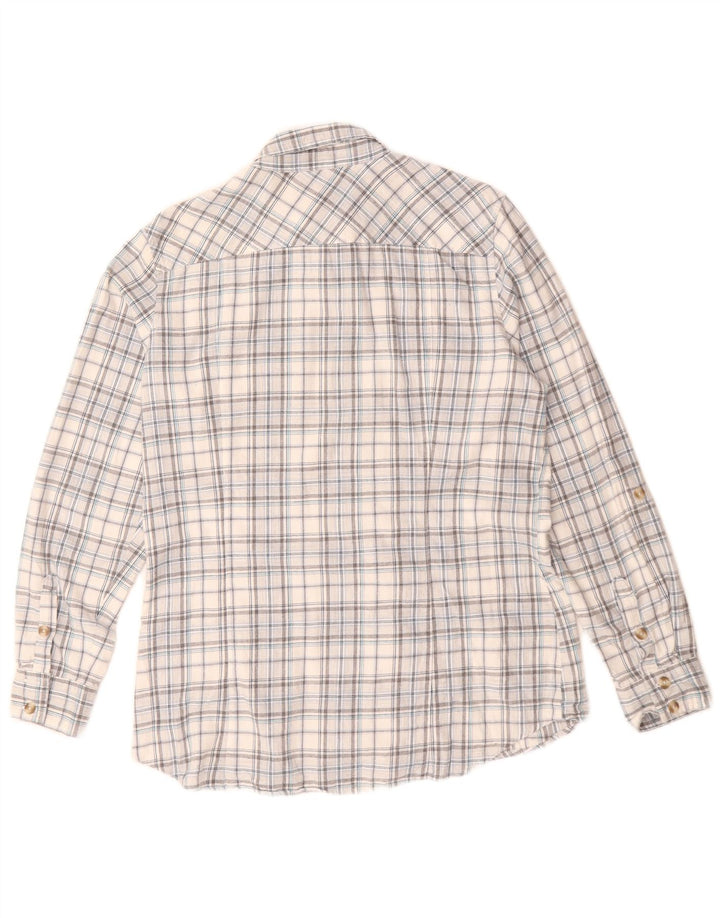 Женская рубашка EDDIE BAUER UK 16, большая серая клетка, хлопок