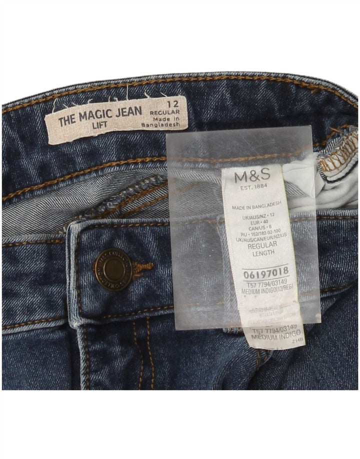 Женские джинсы Marks & Spencer Regular Slim UK 12, средние W30 L28, синие, хлопок