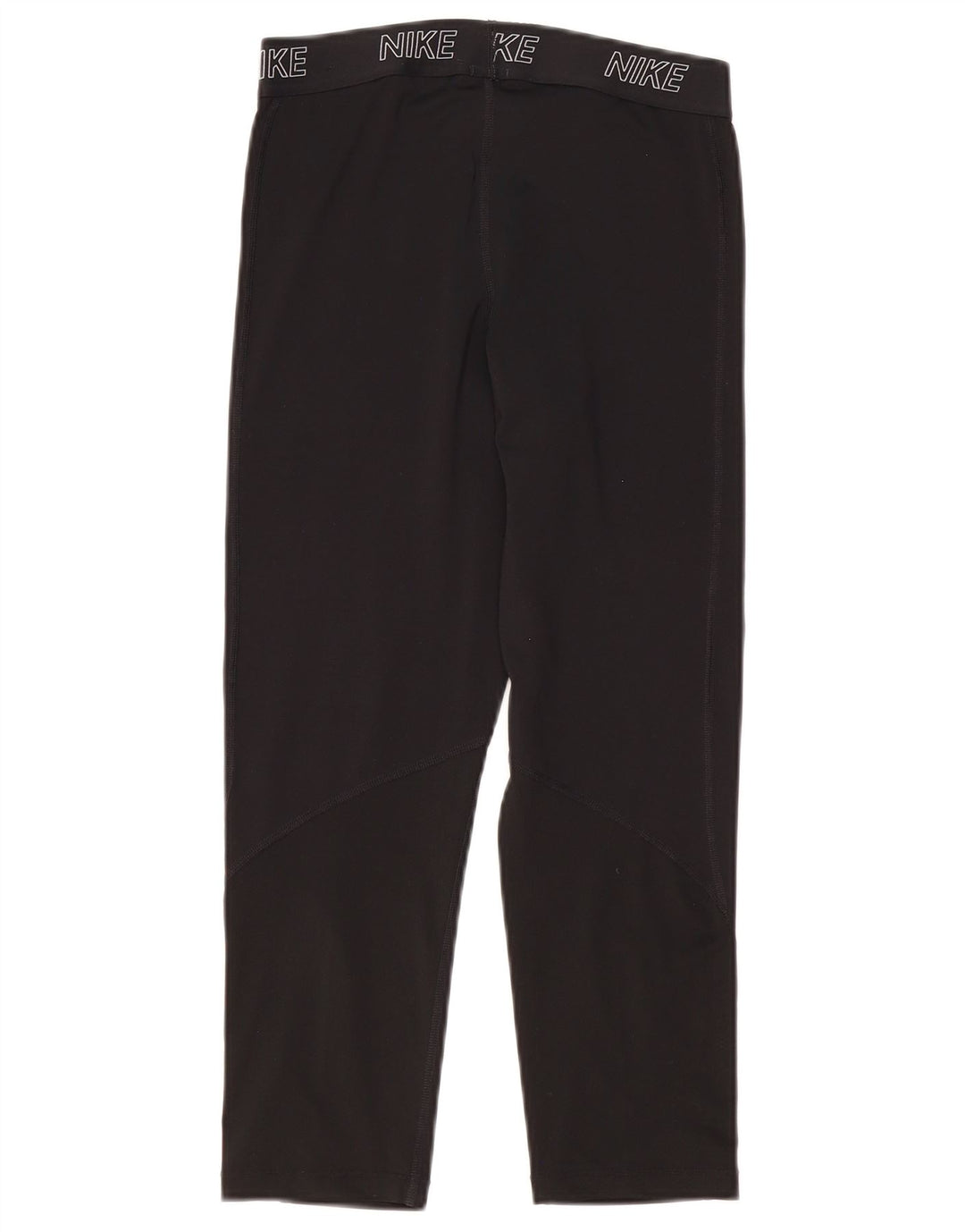 Женские леггинсы-капри с рисунком Nike Dri Fit UK 12, средние, черные