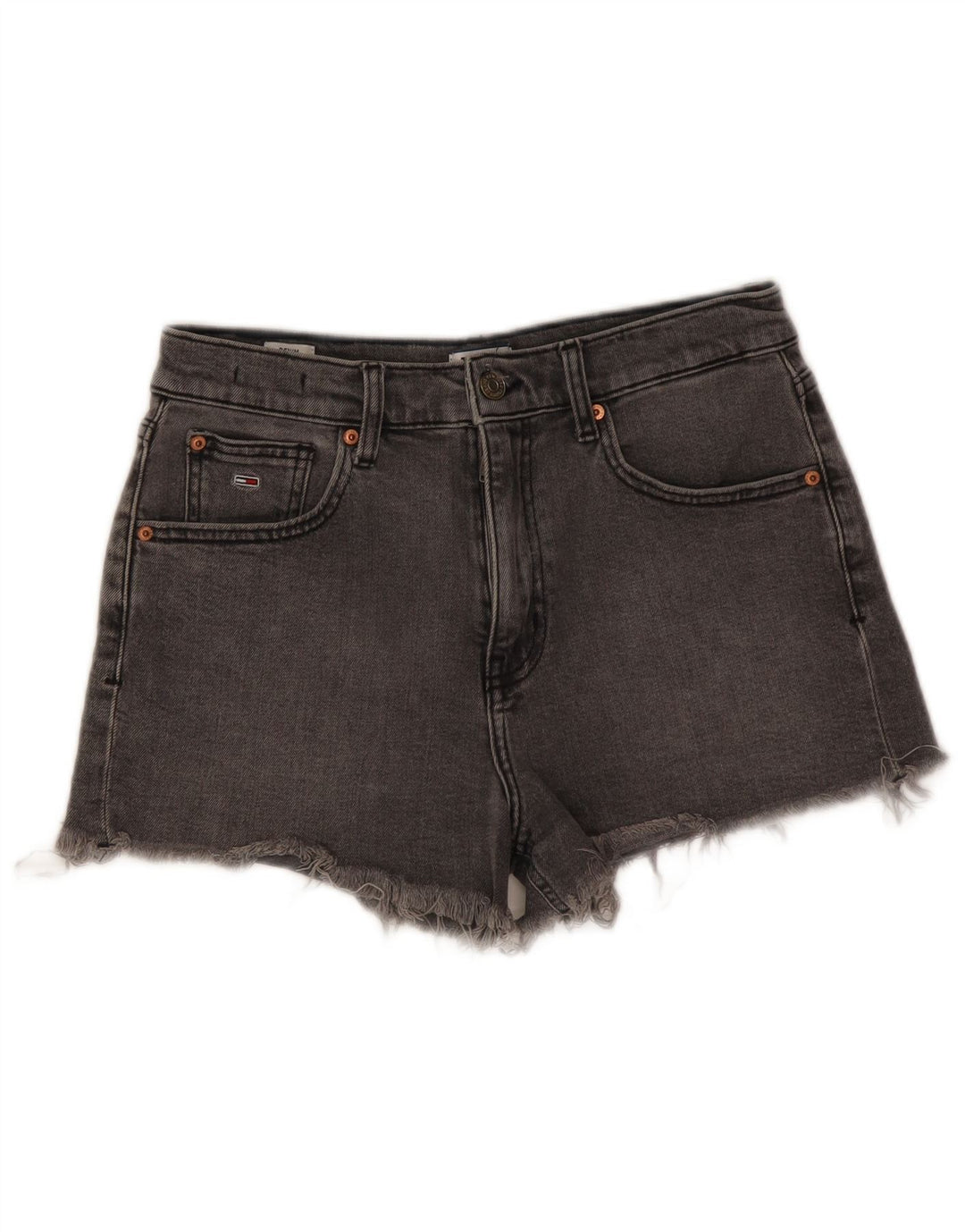 Женские джинсовые шорты Tommy Hilfiger W27, маленькие серые, хлопок