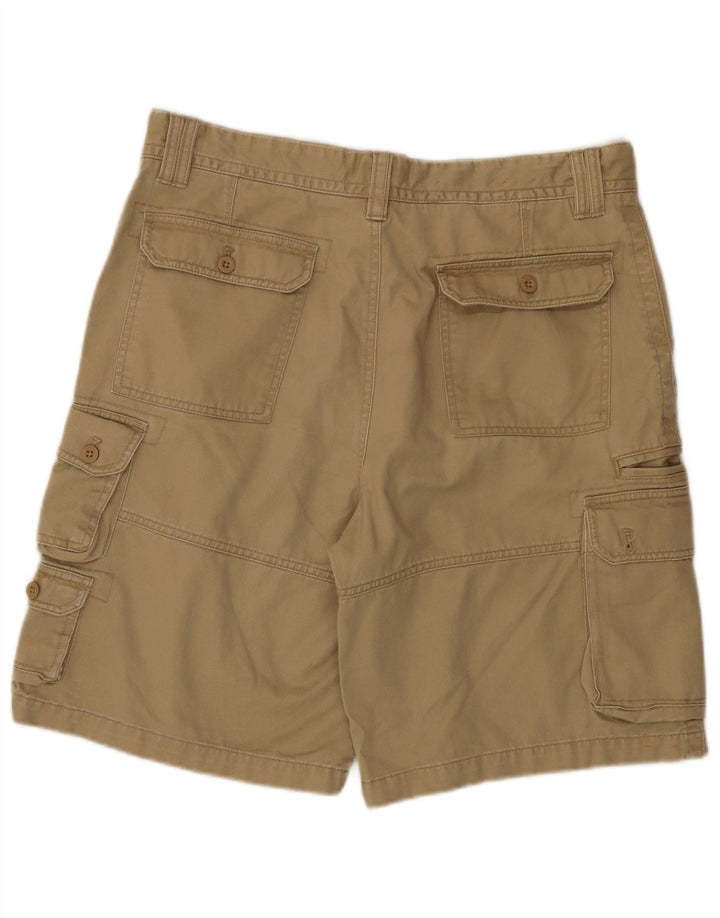 IZOD Мужские шорты-карго W36, большие, бежевые, хлопок