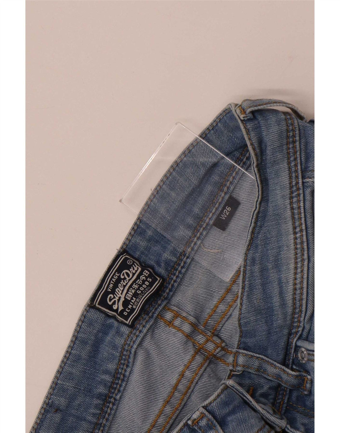 Женские джинсовые шорты Superdry W26, маленькие синие