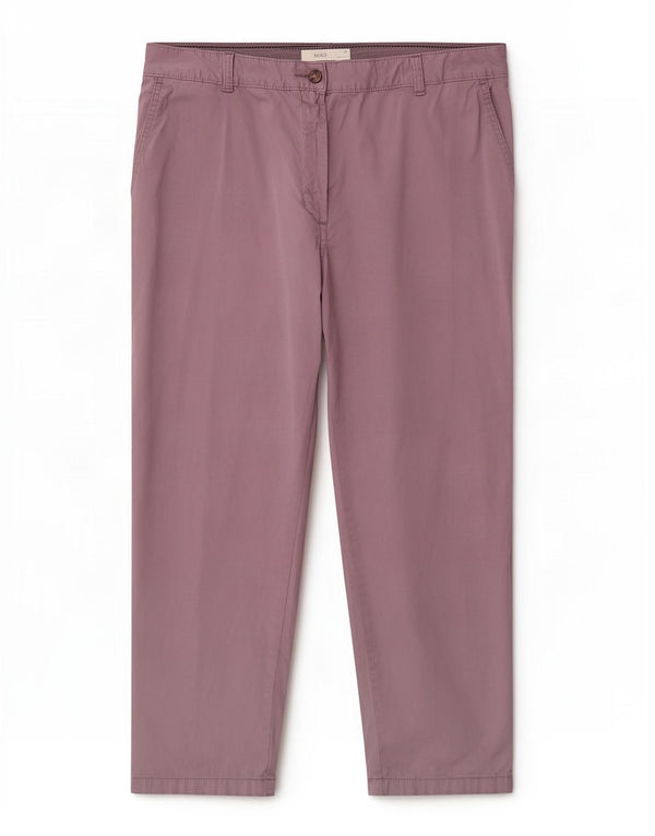 Женские прямые брюки чинос Marks & Spencer UK 16, большие W34 L26, фиолетовые