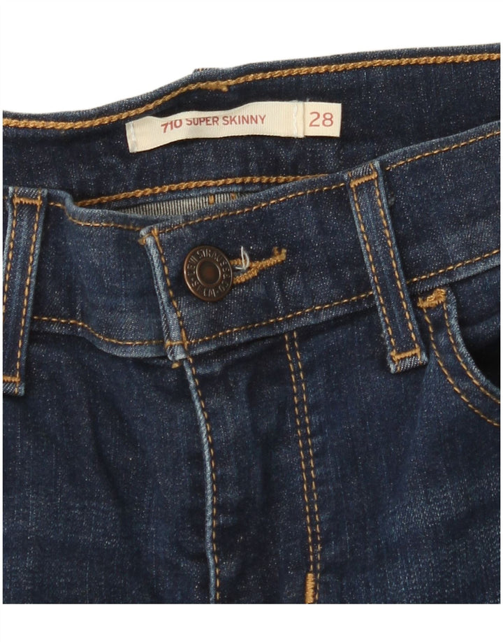 Женские джинсы LEVI'S 710 Super Skinny W28 L30 Темно-синие