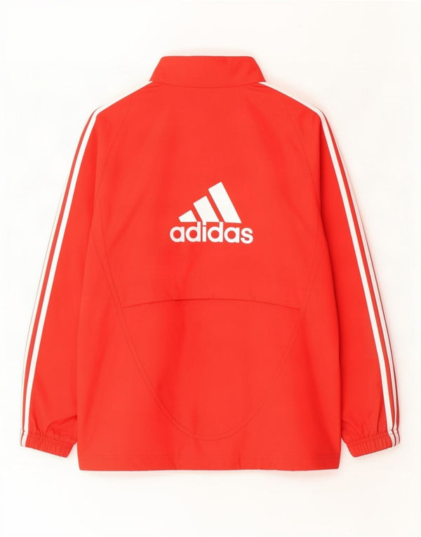 Adidas Boys Liverpool Спортивный костюм с графическим рисунком и капюшоном, верхняя куртка, 13-14 лет, красный