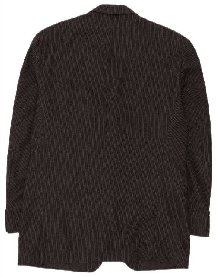 Мужской пиджак с 3 пуговицами Chaps Ralph Lauren, Великобритания 42 XL, серая шерстяная полоска в тонкую полоску