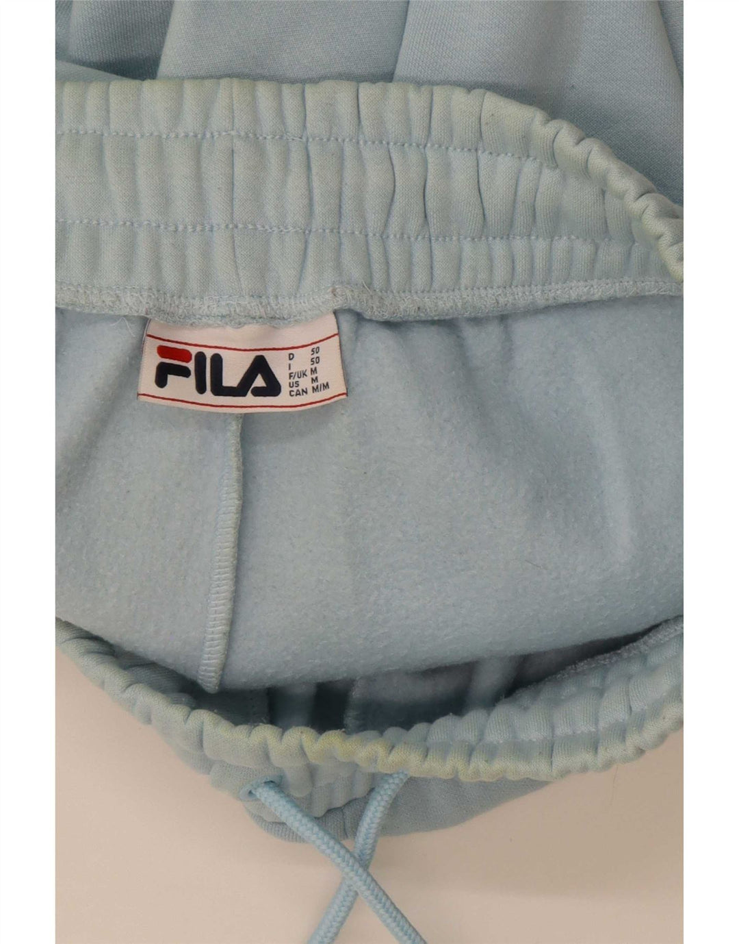 Мужские спортивные шорты Fila с рисунком, хлопок среднего синего цвета