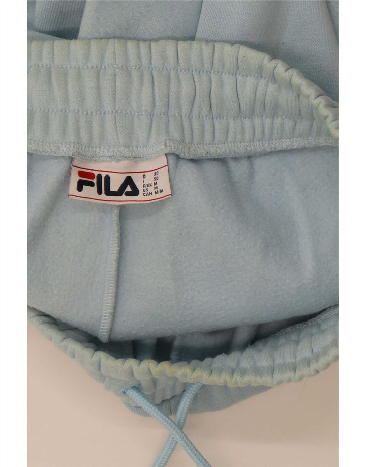 Мужские спортивные шорты Fila с рисунком, хлопок среднего синего цвета