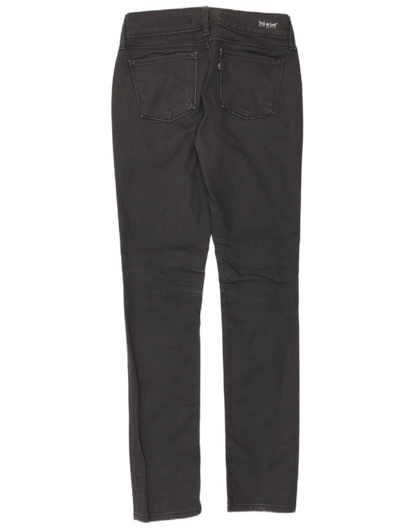 Женские узкие джинсы Levi's W28 L32, черный хлопок