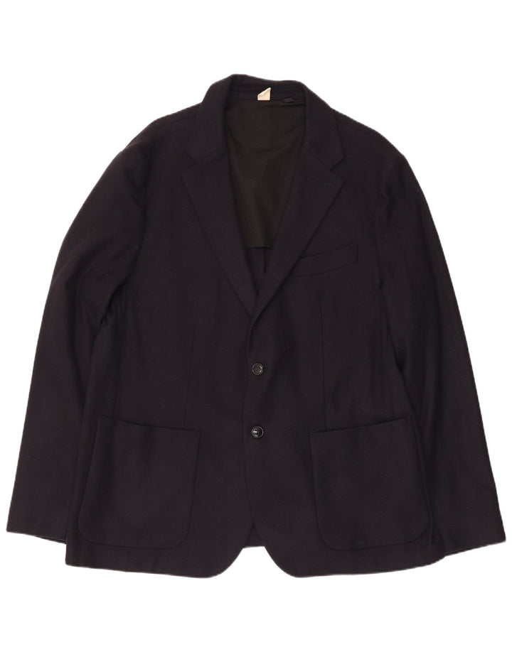 Мужской пиджак на двух пуговицах Ted Baker, размер 6, 2XL, темно-синий