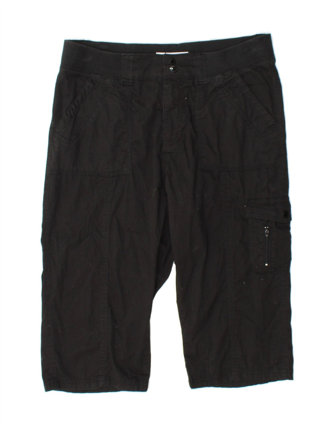 LEE Womens Easy Fit Cargo Shorts US 12 Large W34 Black Cotton Vintage Lee and Second-Hand Lee from Messina Hembry 