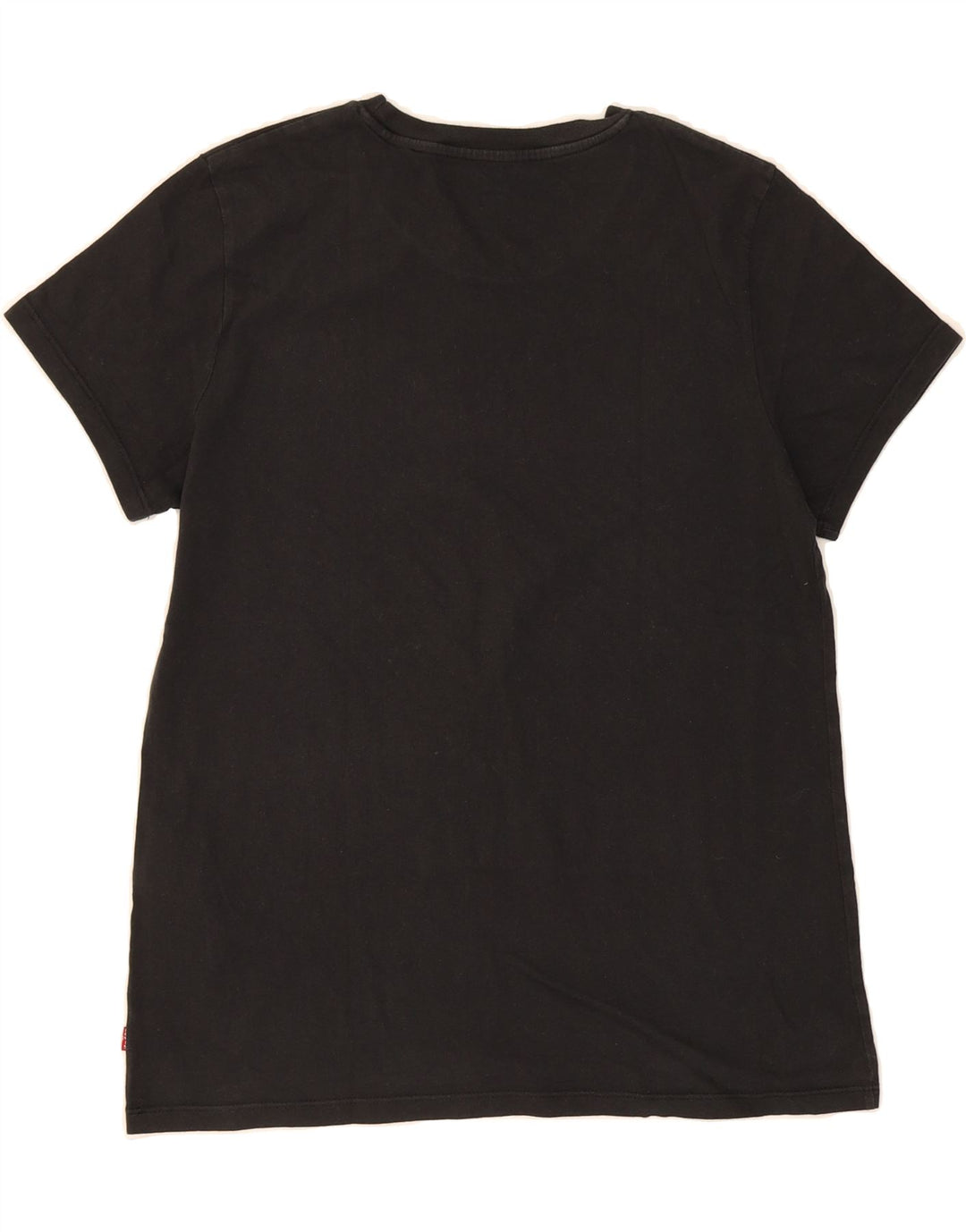 LEVI'S Womens Graphic T-Shirt Top UK 12 Medium Black Cotton Vintage Levi's and Second-Hand Levi's from Messina Hembry 
