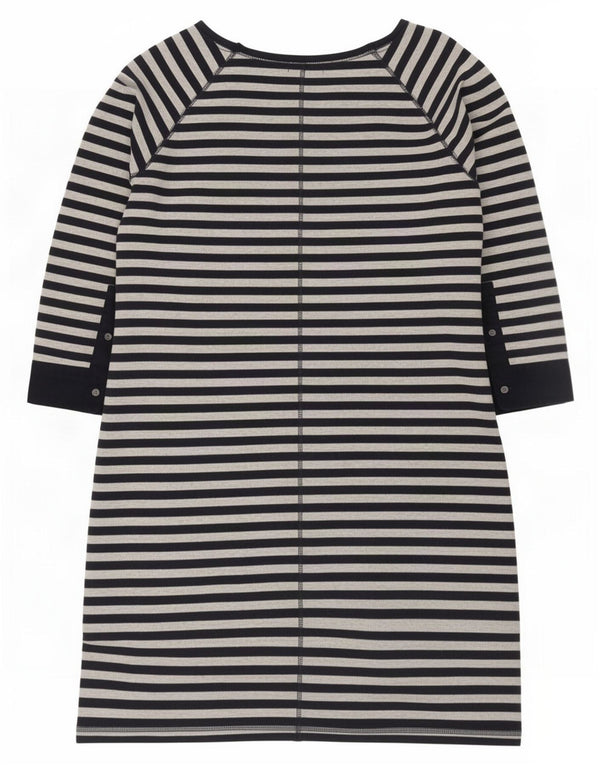 Женское платье-футболка с рукавом 3/4 Gap UK 18 XL, темно-синее хлопковое платье в полоску