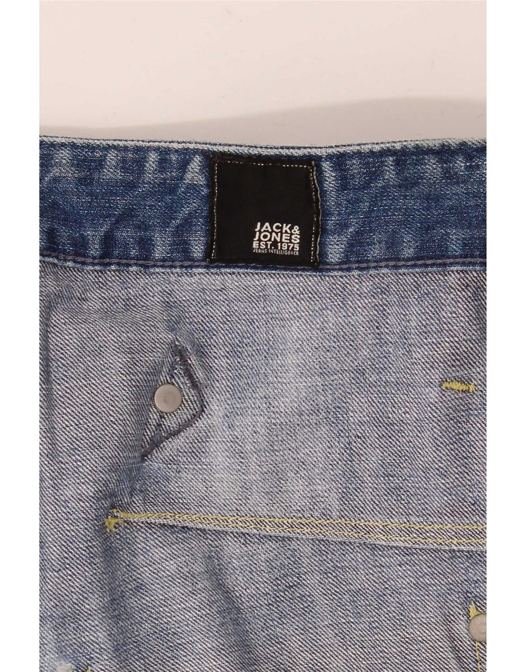 Мужские укороченные джинсы-карго Jack & Jones W30 L25 синие
