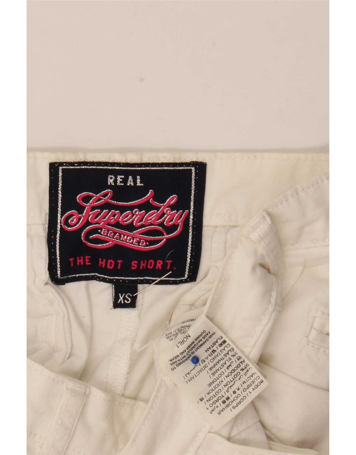 Женские шорты Superdry XS W27, белый хлопок