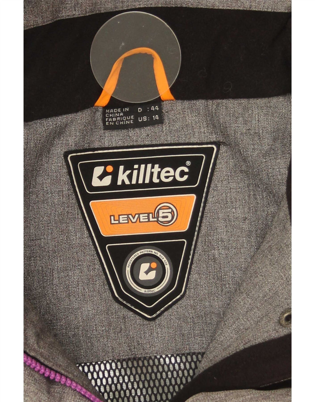 Killtec Женская ветровка с капюшоном IT 44 Medium Grey Colorblock