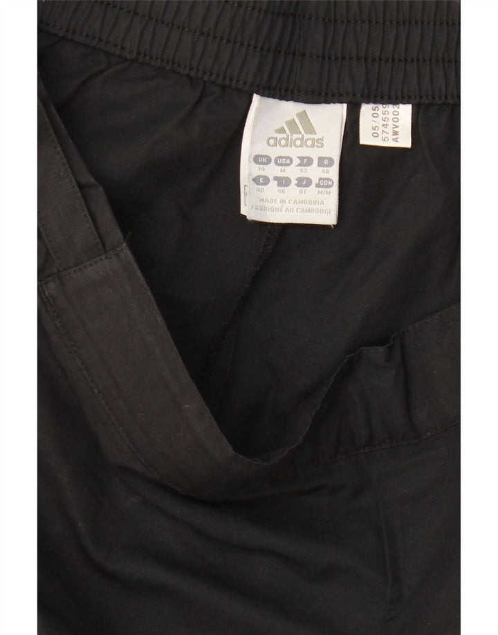 ADIDAS Womens Bermuda Shorts UK 14 Medium  Black Cotton Vintage Adidas and Second-Hand Adidas from Messina Hembry 