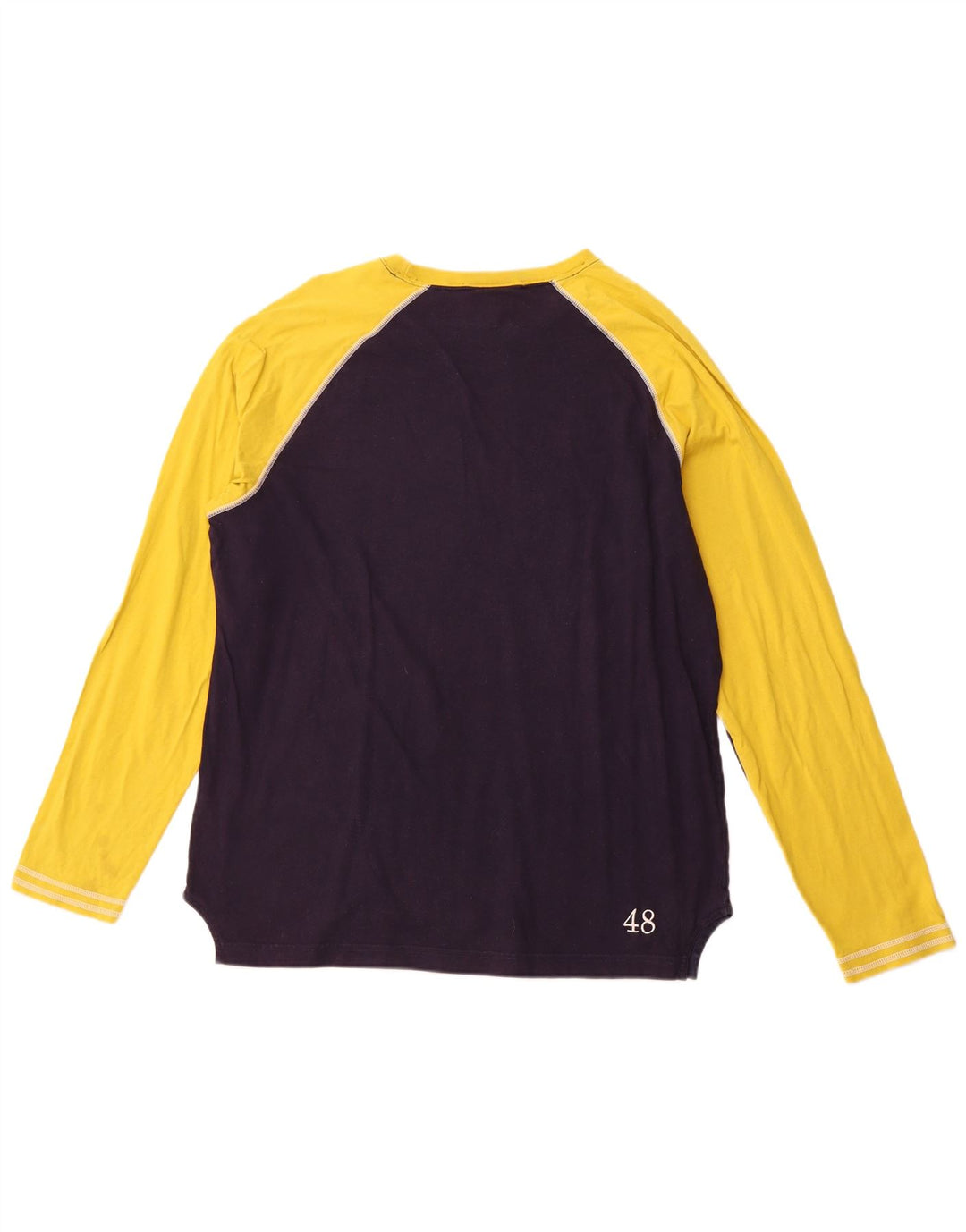 Мужская футболка PUMA с длинным рукавом XL, темно-синяя, с цветными блоками, спортивная