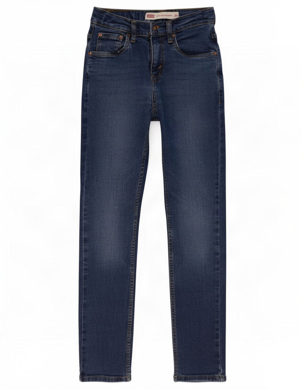Levi's Boys 512 Узкие зауженные джинсы 11-12 лет W26 L29 Синий хлопок