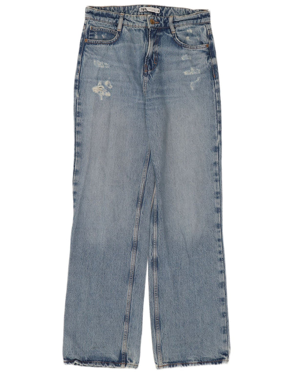 Женские потертые джинсы ZARA Bootcut EU 36 XS W26 L32 Синие