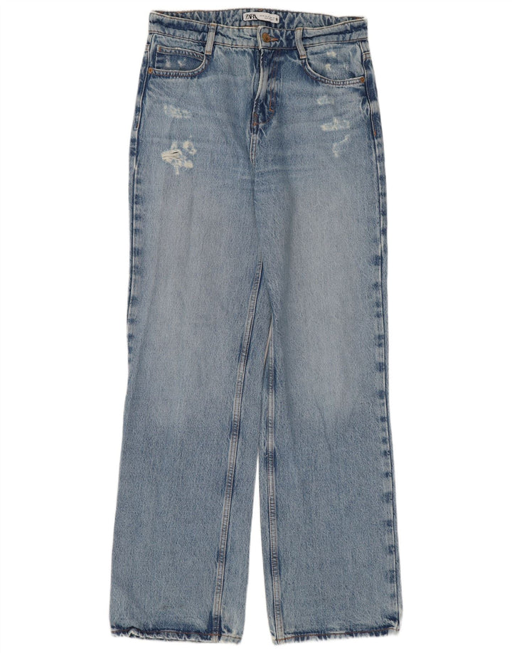 Женские потертые джинсы ZARA Bootcut EU 36 XS W26 L32 Синие