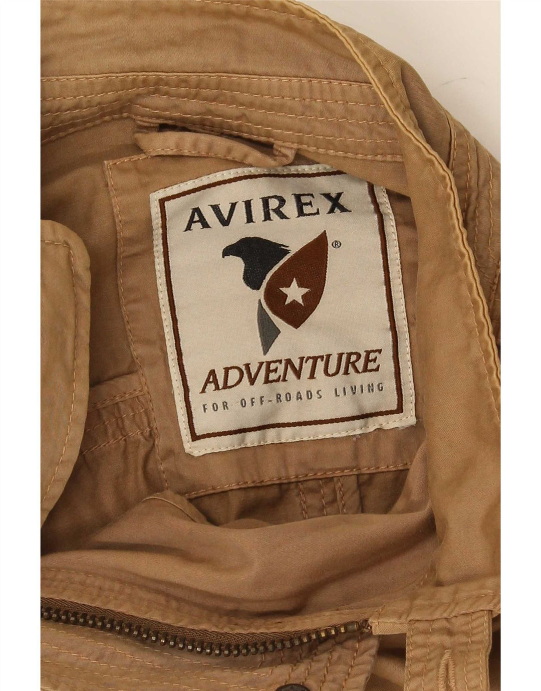 Мужская куртка-бомбер Avirex UK 46 2XL Коричневый хлопок