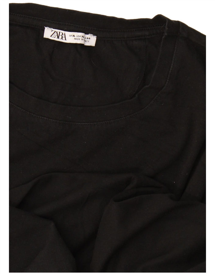 Мужской топ с длинным рукавом Zara XL, черный