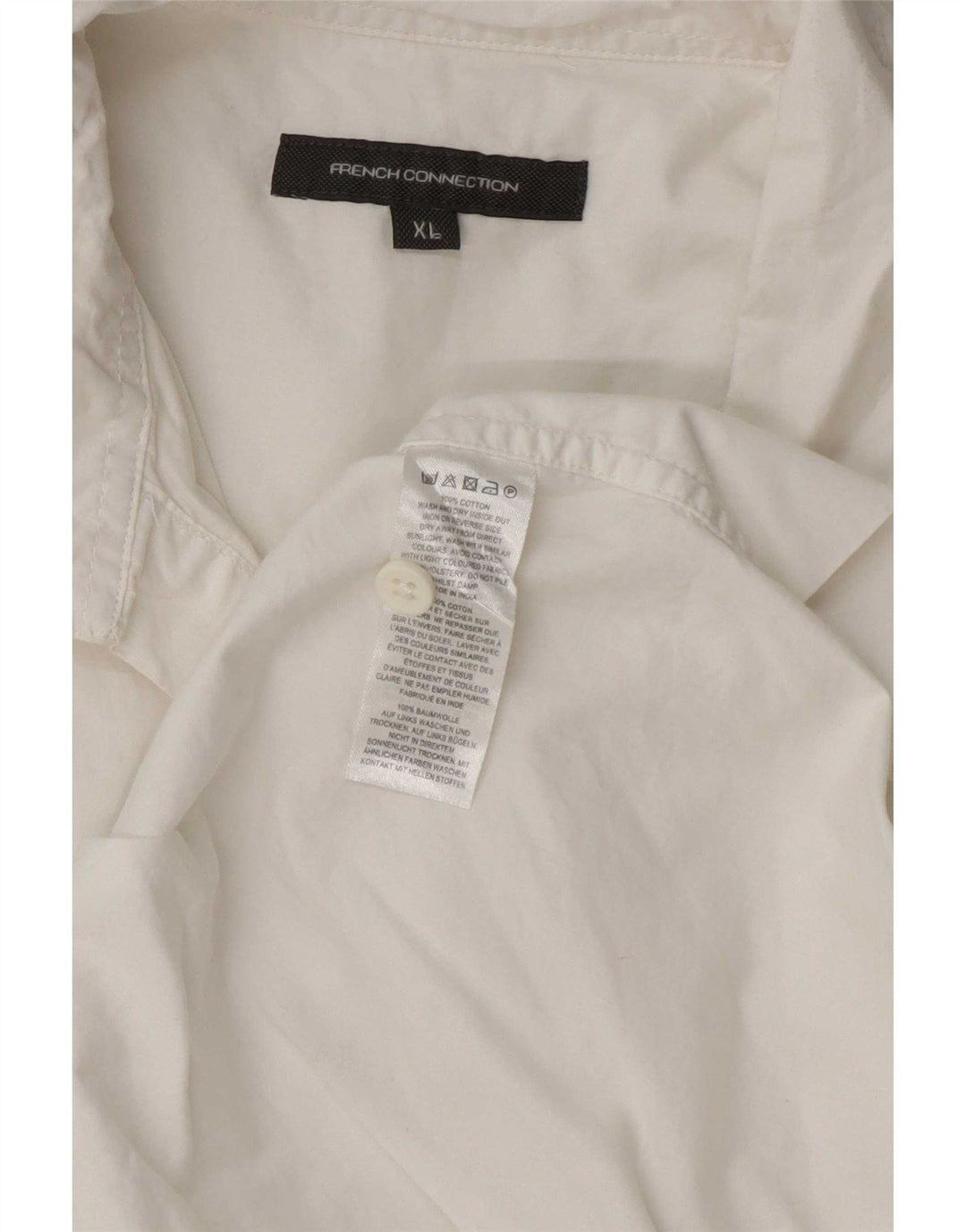 Женская рубашка оверсайз с рукавом 3/4 French Connection, Великобритания, 18 XL, белая