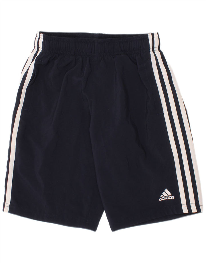Спортивные шорты Adidas для мальчиков 9-10 лет, темно-синий, полиэстер