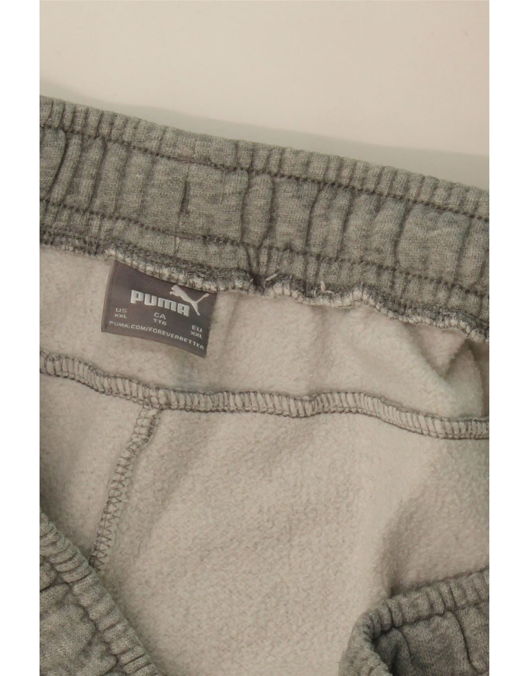 Мужские спортивные брюки с рисунком PUMA, джоггеры, 2XL, серый хлопок