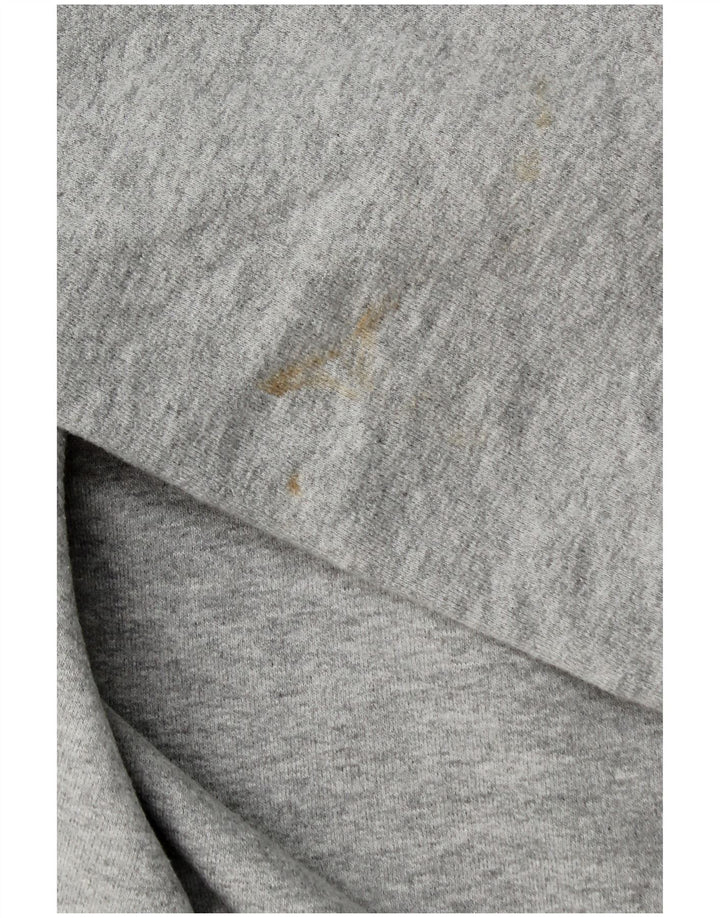 Женский свитер с воротником на молнии, джемпер UK 20, размер 2XL, серый хлопок, одежда для экипажа