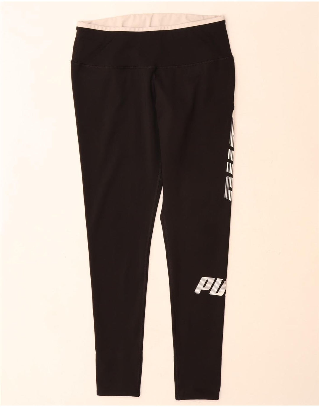 Женские леггинсы с рисунком Puma UK 18 XL, черный полиэстер