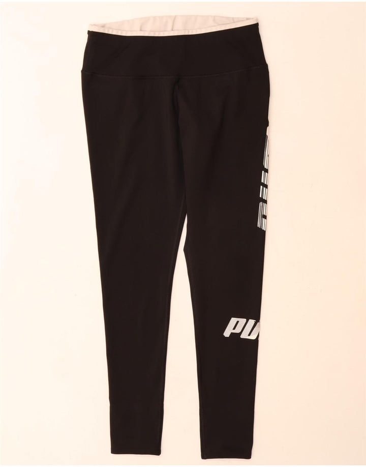 Женские леггинсы с рисунком Puma UK 18 XL, черный полиэстер