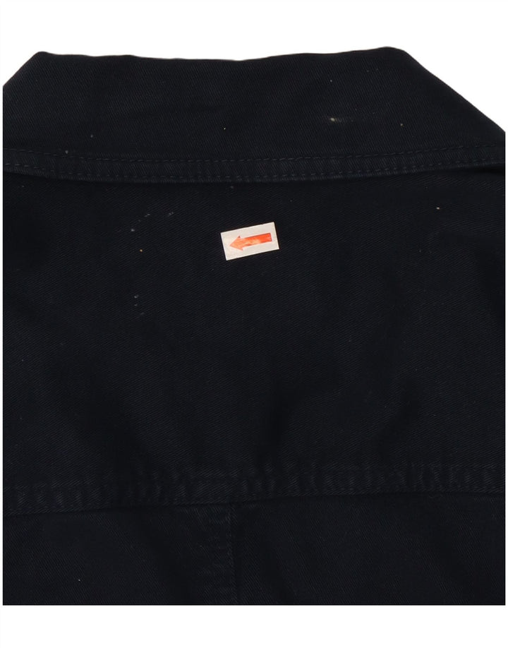 LAURA ASHLEY Женский пиджак на 2 пуговицах, Великобритания 12, средний темно-синий, хлопок