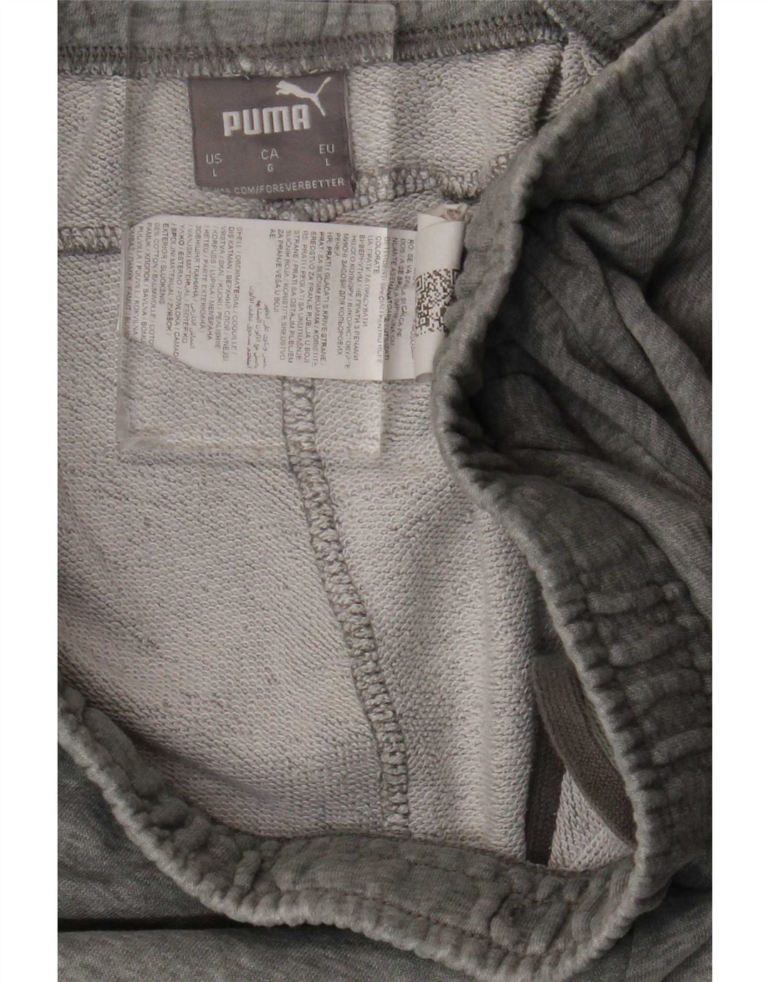 Мужские спортивные шорты Puma, большие серые хлопковые крапинки