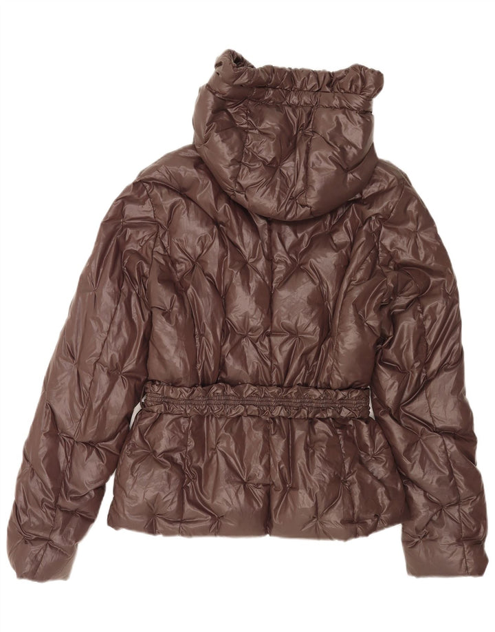 Cerruti 1881 Женская утепленная куртка с капюшоном IT 46 XL Коричневый Полиамид